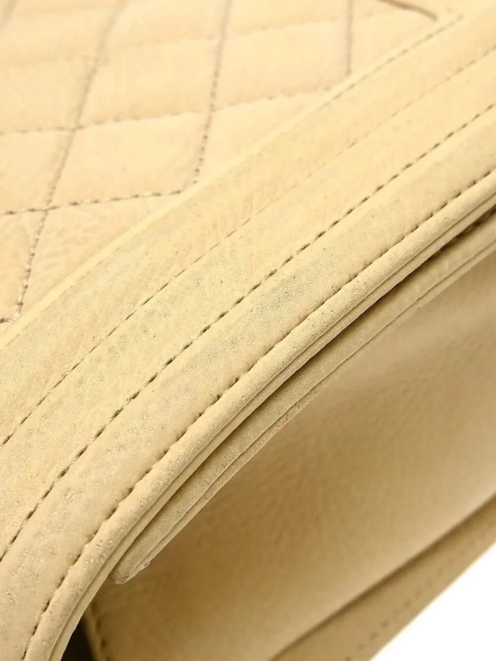 Boy Chanel Beige Calfskin Medium Chain Shoulder Bag KQ01741